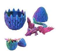 Huevo de dragón 3D, huevo de dragón impreso en 3D - Dragón articulado completo en un huevo | Figuras coleccionables para niños y, juguetes de oficina, decoración del hogar