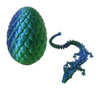 Huevo de Dragón Impreso en 3D,Juguete Misterioso del Dragón Realista,3D Dragon Egg,Sorpresa Huevos de dragón de Pascua Decoración del hogar(Verde)