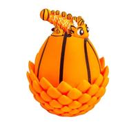 Huevo de dragón impreso portátil, inquieto, 2,72 x 2,72 pulgadas, figura de dragón con diseño de cáscara de huevo, modelo interactivo para aliviar el estrés, pieza decorativa de
