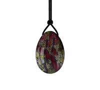 Huevo De Jade De Cuarzo Rosa Amatista Perforada Bolas Be Wa Para Mujeres Ejercicio De Kegel Huevos De Kegel De Cristal Natural,Sangre De Dragón,S-3x2cm