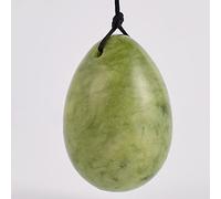 Huevo de jade perforado roca natural cuarzo Yoni bola de tamaño pequeño 30x20MM piedra mineral de cristal para mujeres Kegel ejercicio, GJ