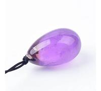 Huevo de jade perforado roca natural cuarzo Yoni bola de tamaño pequeño 30x20MM piedra mineral de cristal para mujeres Kegel ejercicio, am
