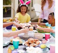 Huevo De Pascua | 100 Piezas de Motas Colores | Huevos De Pascua De Espuma Con Apariencia Realista,Para DIY Primavera Relleno Florero Cesta Cuenco Artesanía Centro de Mesa Favores