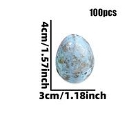 Huevo De Pascua, 100 Piezas Decoraciones Con Motas Sur Sur Sur Sur Tido, Huevos De Pascua De Espuma Con Apariencia Realista, Para Niños Manualidades Decoración De Mesa Relleno De Cesto Centro De