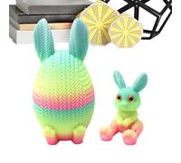 Huevo De Pascua Impreso - Diseño Decorativo 3D Colorido, Expositor De Oficina Festivo, Encantadora Decoración De Estanterías De Temporada, Estilo De Vacaciones Coleccionables con Detalles Artísticos