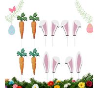 Huevo de Pascua para decoración de Patio, diseño de Conejo, estacas Impermeables para Fiestas, decoración al Aire Libre, para Patio, jardín, Patio, Porche, Puerta Delantera, Entrada, Mesa