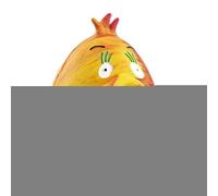 Huevo de Pascua para perro, juguete chirriante | Huevo de Pascua para mascotas, juguete interactivo colorido con forma de pollo para todas las razas de perros