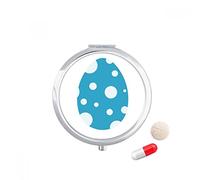 Huevo de Pascua religión Festival spots Travel bolsillo píldora caso medicina dispensador espejo regalo caja de almacenamiento