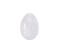 Huevo de piedra natural Yoni sin perforar, 30 x 20 mm, huevos de jade blanco