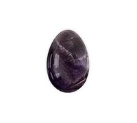 Huevo de piedra natural Yoni sin perforar, 30 x 20 mm, huevos de jade para ejercicios de Kegel, huevos de amatista