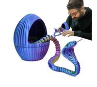 Huevo de Serpiente Genérico, Huevos de Serpiente | Huevo Animal - Huevos de Serpiente impresos en, Juguete Flexible, Huevo de Serpiente, Juguete de Oficina Ejecutiva para la Decoración del Hogar