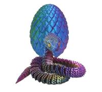Huevo de serpiente impreso en , huevo impreso en con serpiente en el interior, huevos de serpiente , juguete totalmente articulado, juguetes flexibles de huevo de serpiente, animales impresos