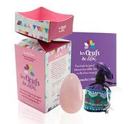 Huevo de Yoni de cuarzo rosa medio, no perforado, piedra de la suavidad y amor propio, los huevos de Lilou