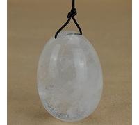 Huevo de Yoni perforado Huevo de cuarzo de roca natural natural para ejercicios de Kegel Músculos del suelo pélvico