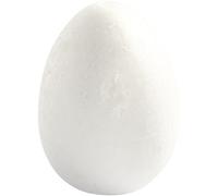 Huevo, H: 8 cm, poliestireno, 5 unidades