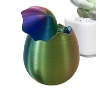 Huevo Impreso En 3D | Decoración Coleccionable Hecha a Mano y Reutilizable | Huevos de Pascua Vacíos | Elemento Decorativo Para Cesta De Pascua Con Dulces Para Niños Amigos Y Familia En Casa Escuela