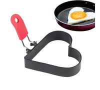 Huevo Rings - Fried Egg Ring | Egg Rings Non Stick Frying | Huevo Rings for Frying | Muffins Heart Mold | Acero inoxidable Huevo Anillos | Molde de cocina profesional para hotel, cafetería
