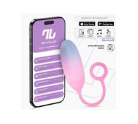 Huevo Silicona Doble Capa con APP Azul/Rosa