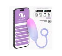 Huevo Silicona Doble Capa con APP Rosa/Azul