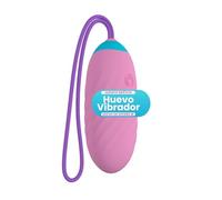 Huevo Vibrador Clitoris Para Mujer Juguete Erótico Pareja Estimulador Interno Juguete Sexual Recargable USB Consolador Vibración Tacto Sedoso Sex Toy Resistente Al Agua Mando Distancia (ROSA)