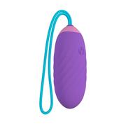 Huevo Vibrador Clitoris Para Mujer Juguete Erótico Pareja Estimulador Interno Juguete Sexual Recargable USB Consolador Vibración Tacto Sedoso Sex Toy Resistente Al Agua Mando Distancia (LILA)
