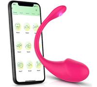 Huevo Vibrador Sexual con Control Remoto Bluetooth App, Vibrador de Bala Erótica de Consolador con Estimulador de Clítoris y Vaginal, Masajeador Inalámbrico Portátil de Silicona para Mujeres y Parejas