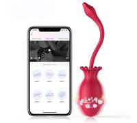 huevo vibrador Vibradores de huevo giratorios de 360 grados aplicación consolador vibrador masturbador bolas punto G vibrador parejas juguetes sexuales Para mujeres