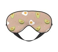 Huevo Y Aguacate, Cubreojos completos Antifaz bloqueador de luz Antifaz para dormir Antifaz suave con los ojos vendados Noche