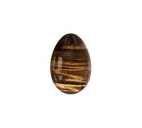 Huevo Yoni sin perforar de piedra natural de jade para ejercicio de Kegel Huevo Yoni de cuarzo rosa, ojo de tigre, 30 x 20 mm