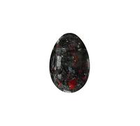 Huevo Yoni sin perforar de piedra natural de jade para ejercicio de Kegel Huevo Yoni de cuarzo rosa, piedra sangrienta, 30 x 20 mm