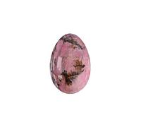 Huevo Yoni sin perforar de piedra natural para ejercicio de Kegel Huevo Yoni de cuarzo rosa, rodonita, 40 x 25 mm