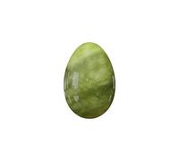 Huevo Yoni sin perforar Huevo de jade de piedra natural para ejercicio Kegel Ejercicio muscular del suelo pélvico Cuarzo rosa Yoni Egg-Green Stone_40x25mm