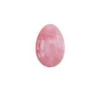 Huevo Yoni sin perforar, piedra natural, huevo de jade para ejercicio de Kegel, cuarzo rosa, 40 x 25 mm