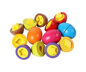 Huevos a juego, juguete a juego con huevos,Juego de huevos de aprendizaje temprano de 8 - Planes de colores a juego educativo y desventos para habilidades de reconocimiento infantil