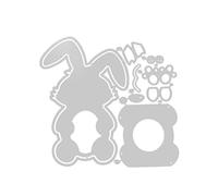 Huevos Conejos Cortar Stirsche Scrapbooking Album Paper Card Stamp Making Decoration Tool für Kinder Erwachsene Schnittstirme für Die Kartenfreiabe
