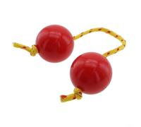 Huevos de arena percusiva Asalato, enriquece tu colección de música con sonidos tradicionales (rojo)