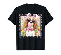 Huevos de Conejo de Pascua King Charles Spaniel Dog Mom Spring Easter Bunny Eggs Camiseta