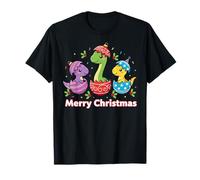 Huevos de Dinosaurio Kawaii para bebé, Dinosaurio Festivo de Navidad Camiseta
