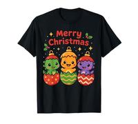 Huevos de Dinosaurio Kawaii para bebé, Dinosaurio Festivo de Navidad Camiseta