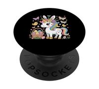 Huevos de diseño de Unicornio de Pascua Divertidos para niños pequeños PopSockets PopGrip Adhesivo