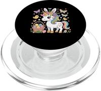 Huevos de diseño de Unicornio de Pascua Divertidos para niños pequeños PopSockets PopGrip para MagSafe