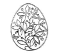 Huevos de flores huecas de metal cortadoras de troqueles para scrapbooking, álbum de recortes, estampación de papel, tormentas de papel para preparaciones de tarjetas, para cortar para scrapbooking