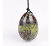 Huevos de jaspe natural Yoni Varita de masaje Caja de herramientas Set Kegel Ejercicio Masajeador Original Piedra Huevo de cristal, 45 x 30 mm