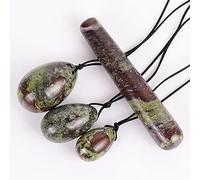 Huevos de jaspe natural Yoni Varita de masaje Caja de herramientas Set Kegel Ejercicio Masajeador Original Piedra Huevo de cristal, 4 piezas sin caja