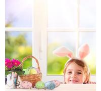 Huevos De Pascua - 100 Piezas de Variados con Motas,Decoraciones de Huevos de Pascua de Espuma | para Niños, Manualidades, Decoración de Primavera, Relleno de Floreros y Centros de Mesa