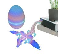 Huevos de Pascua de dragón, animales impresos en 3D - Adornos de dragón impresos en 3D para - Acción articulada Creative Stress Relief Toy para Pascua Stuffers Party Birthday Favors Home