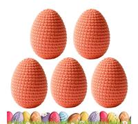 Huevos de Pascua de Punto - 5 Piezas de Punto para Regalos de de Primavera, Huevos Decorativos Pastel | Guirnalda de Corona de jarrón, Acentos para el hogar, Comedor, Lugar de Trabajo,