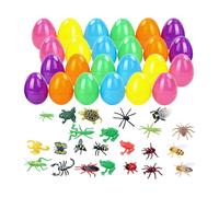 Huevos de Pascua de : Veinticuatro Pack De Rellenos De Novedades, Lindo Juego De Aprendizaje De Criaturas | Interacción Sensorial Artículos De Recompensa En El Aula | Para Niños, Niños Pequeños