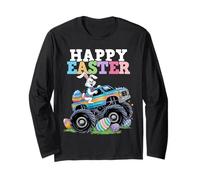 Huevos de Pascua Happy Easter Boys Monster Truck para niños pequeños Manga Larga
