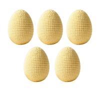 Huevos De Pascua Tejidos A Mano 5 Piezas Guirnalda Primaveral Tejida